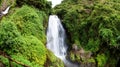 Waterfall Peguche in highlands of Otavalo, Ecuador Royalty Free Stock Photo