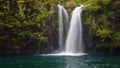 Waterfall of Petrohue river in the lakes region Chile, near Puerto Montt and Puerto Varas Royalty Free Stock Photo