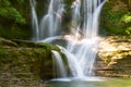 Waterfall of PeÃÂ±aladros Royalty Free Stock Photo