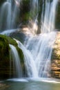 Waterfall of PeÃÂ±aladros Royalty Free Stock Photo