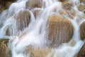 Amazing waterfall like fog around stones Royalty Free Stock Photo