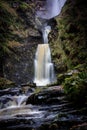 Waterfall Pistyll Rhaeadr in Wales, UK Royalty Free Stock Photo