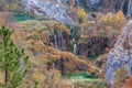 Waterfall in Plitvice lake national park Royalty Free Stock Photo