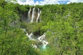 Waterfall in Plitvice lakes park Royalty Free Stock Photo