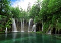 Waterfall in Plitvice National Park Royalty Free Stock Photo