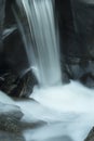 Waterfall and plunge pool, Sugar River, New Hampshire, long expo Royalty Free Stock Photo