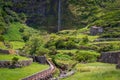 Waterfall Poco do Bacalhau, Flores, Azores