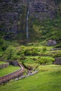 Waterfall Poco do Bacalhau, Flores, Azores