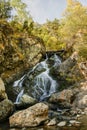 Waterfall of the Pollos river in Andorra Royalty Free Stock Photo