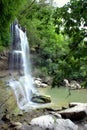 Waterfall and pond in the jungle