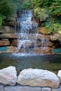 Waterfall and Pond Landscaping Royalty Free Stock Photo