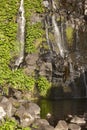 Waterfall and pool in Flores island, Azores. Poco do Bacalhau