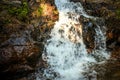 Waterfall with pool in tropical jungle, Na Muang, Royalty Free Stock Photo