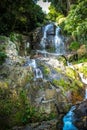 Waterfall with pool in tropical jungle, Na Muang, Royalty Free Stock Photo