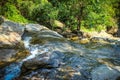 Waterfall with pool in tropical jungle, Na Muang, Royalty Free Stock Photo