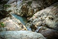 Waterfall with pool in tropical jungle, Na Muang, Royalty Free Stock Photo