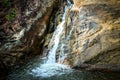 Waterfall with pool in tropical jungle, Na Muang, Royalty Free Stock Photo