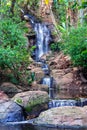 Waterfall in the Pretoria Botanical Garden. Royalty Free Stock Photo