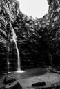 Sacred waterfall of Buraco do Padre Royalty Free Stock Photo