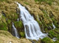 Waterfall in Puerto de Aisa, birth of the Estarrun river, Huesca Royalty Free Stock Photo