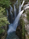 Waterfall in a Pyrenean town, after touring the AÃÂ±isclo Canyon