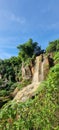 Waterfall after the rain in Batu Templek Bandung City West Java Indonesia