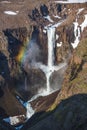 Waterfall on the Hikikal River, Putorana Plateau, Taimyr. Russia