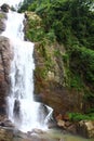 Waterfall Ramboda, closeup, Sri Lanka Royalty Free Stock Photo
