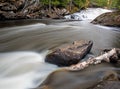 Waterfall And Rapids At Egan Chutes Provincial Park