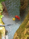 Waterfall Rappelling in Hyrcanian forest , Mazandaran , Iran