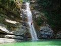 Waterfall Rappelling in Hyrcanian forest