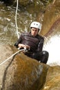 Waterfall Rappelling On Canyoning Adventure