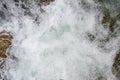 Waterfall from ravine.waterfall from the mountain river. rapid current Royalty Free Stock Photo