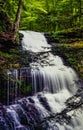 Waterfall,Ricketts Glen State Park is a Pennsylvania Royalty Free Stock Photo