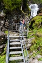 Waterfall Riesachfalle near Dachstein, Alps, Austria Royalty Free Stock Photo