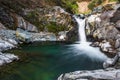 Waterfall of Rio Gandolfi in Genoa Royalty Free Stock Photo