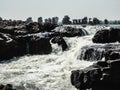 A waterfall in the river Narmada at Mandla Madhya Pradesh Royalty Free Stock Photo