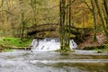 Waterfall of river Bosna near Sarajevo Royalty Free Stock Photo