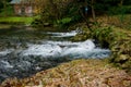 Waterfall of river Bosna near Sarajevo Royalty Free Stock Photo