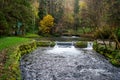 Waterfall of river Bosna near Sarajevo Royalty Free Stock Photo