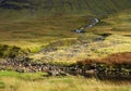 Waterfall in the River Etive in Glen Etive in the Glen Coe region, Scotland Royalty Free Stock Photo