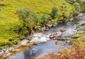 Waterfall in the River Etive in Glen Etive in the Glen Coe region, Scotland Royalty Free Stock Photo