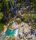 Waterfall on river Mrtvica in Montenegro. This river has an amazing hiking canyon and is one of the most beautiful canyons in