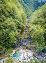 Waterfall on river Mrtvica in Montenegro. This river has an amazing hiking canyon and is one of the most beautiful canyons in