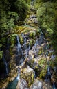 Waterfall on river Mrtvica in Montenegro. This river has an amazing hiking canyon and is one of the most beautiful canyons in