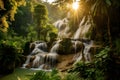 A waterfall is a river or other body of waterâs steep fall