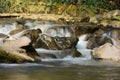 Waterfall on the river Sid in Sidmouth