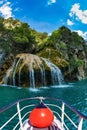 Waterfall in the river Verdon