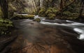 Waterfall and Riverflow Royalty Free Stock Photo