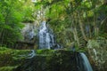 Waterfall at Rock Pond outlet, Pharoah Lake Wilderness Area, Adirondack Forest Preserve, New York, USA Royalty Free Stock Photo